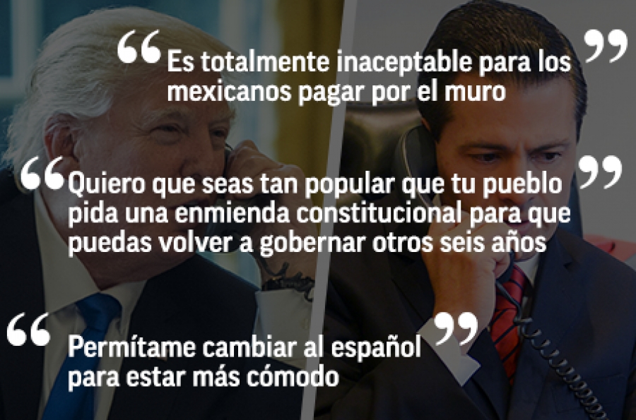 Las mejores frases de la llamada de Trump y Peña