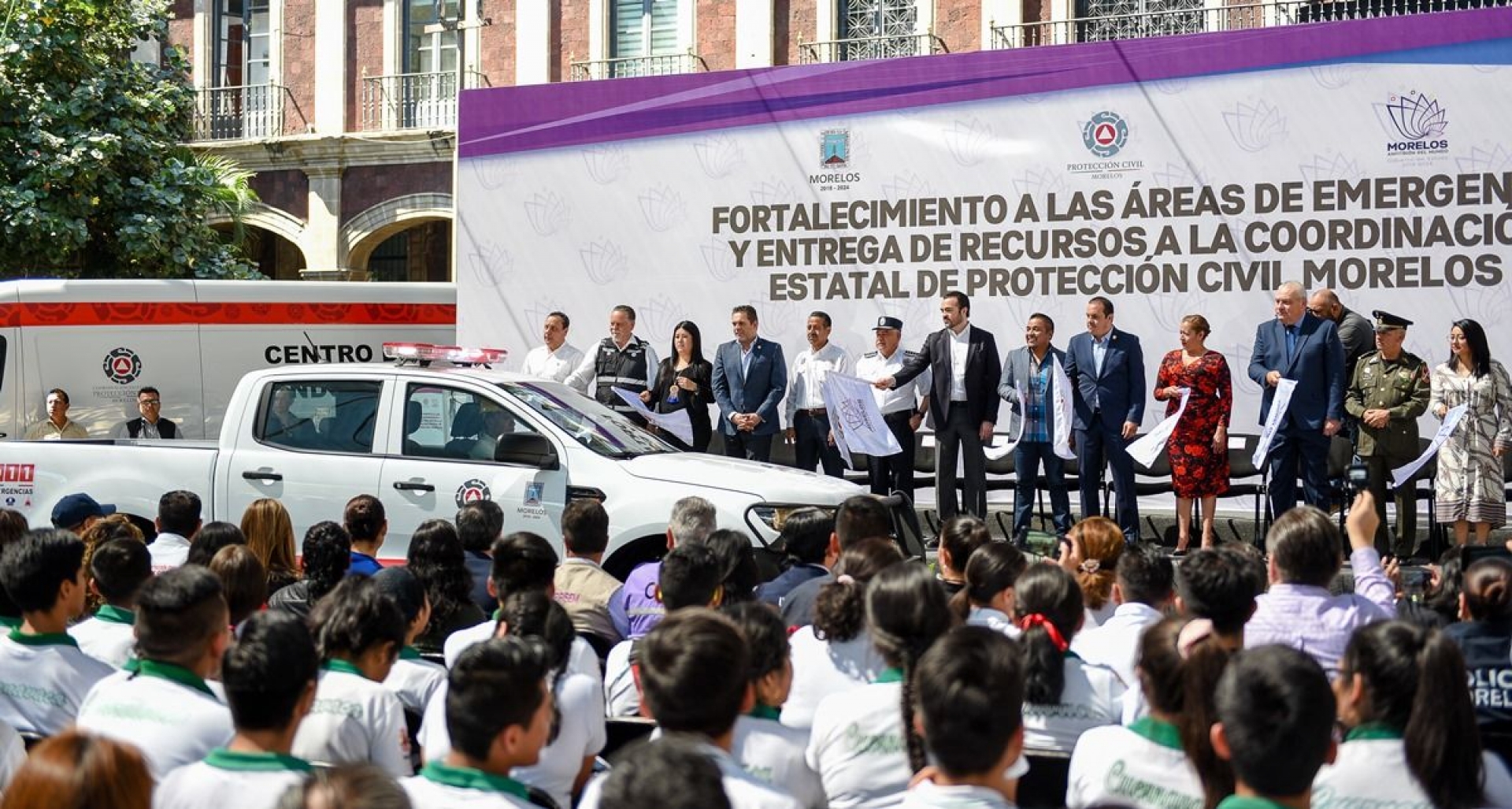 Fortalece Cuauhtémoc Blanco áreas de protección civil