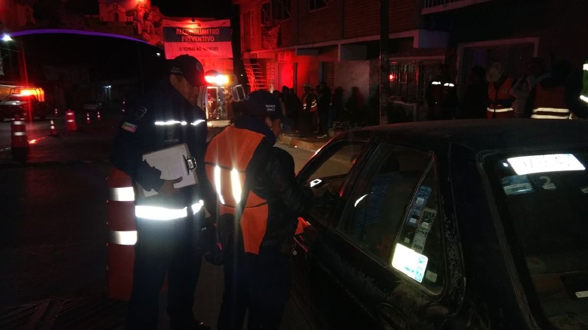 Por primera vez se aplica el alcoholímetro en Tetela del Volcán