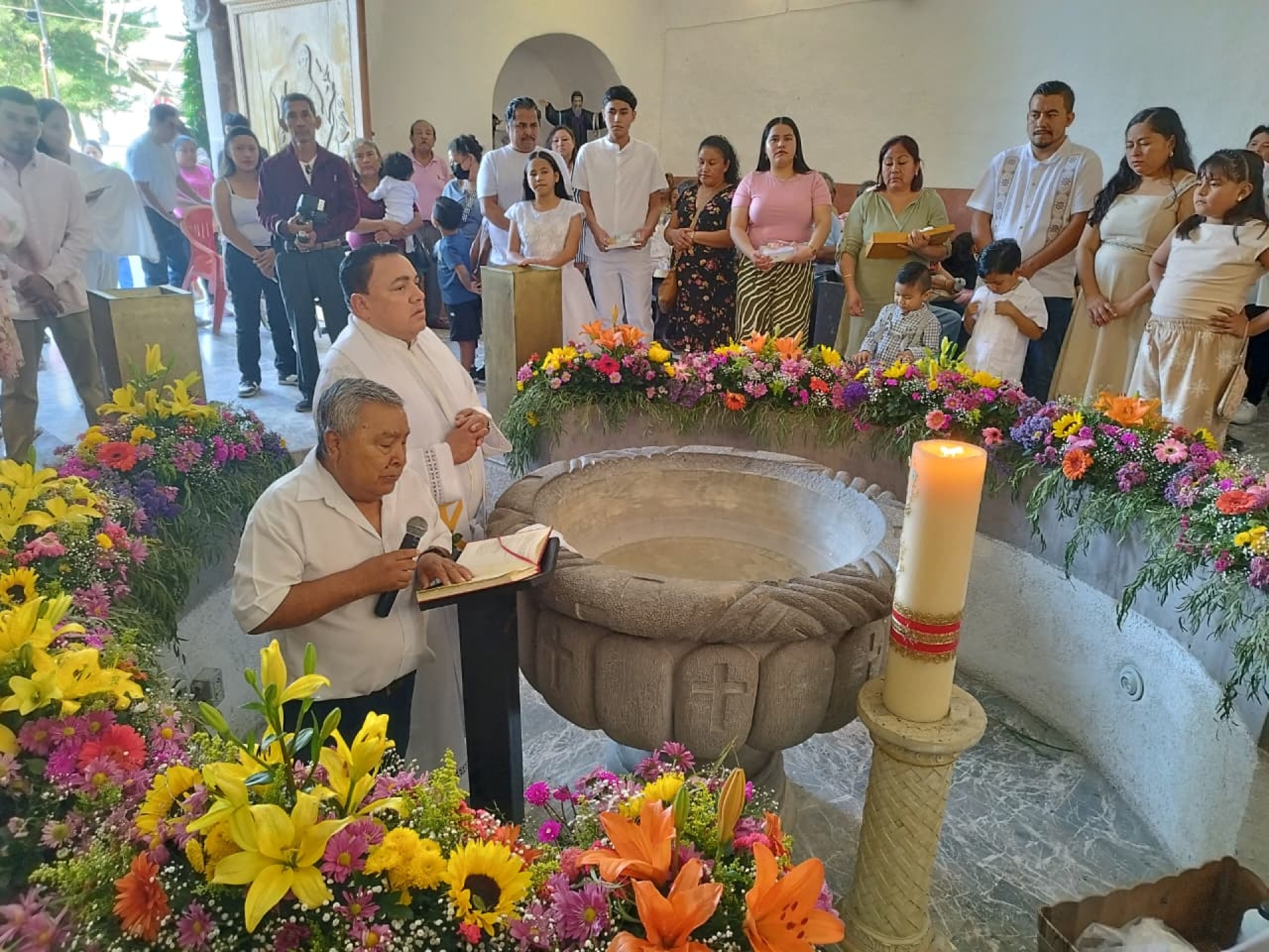Realizan misa de Día de la Candelaria en exconvento de Santo Domingo de Guzmán, en Tlaquiltenango