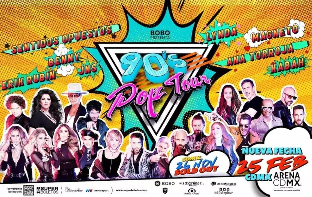 90’s Pop Tour 2022 regresa, Fey es la invitada de honor