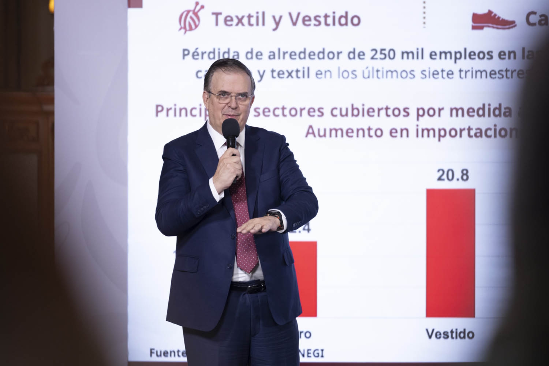 Ebrard confirma que medidas arancelarias no se dirigen a ningún país