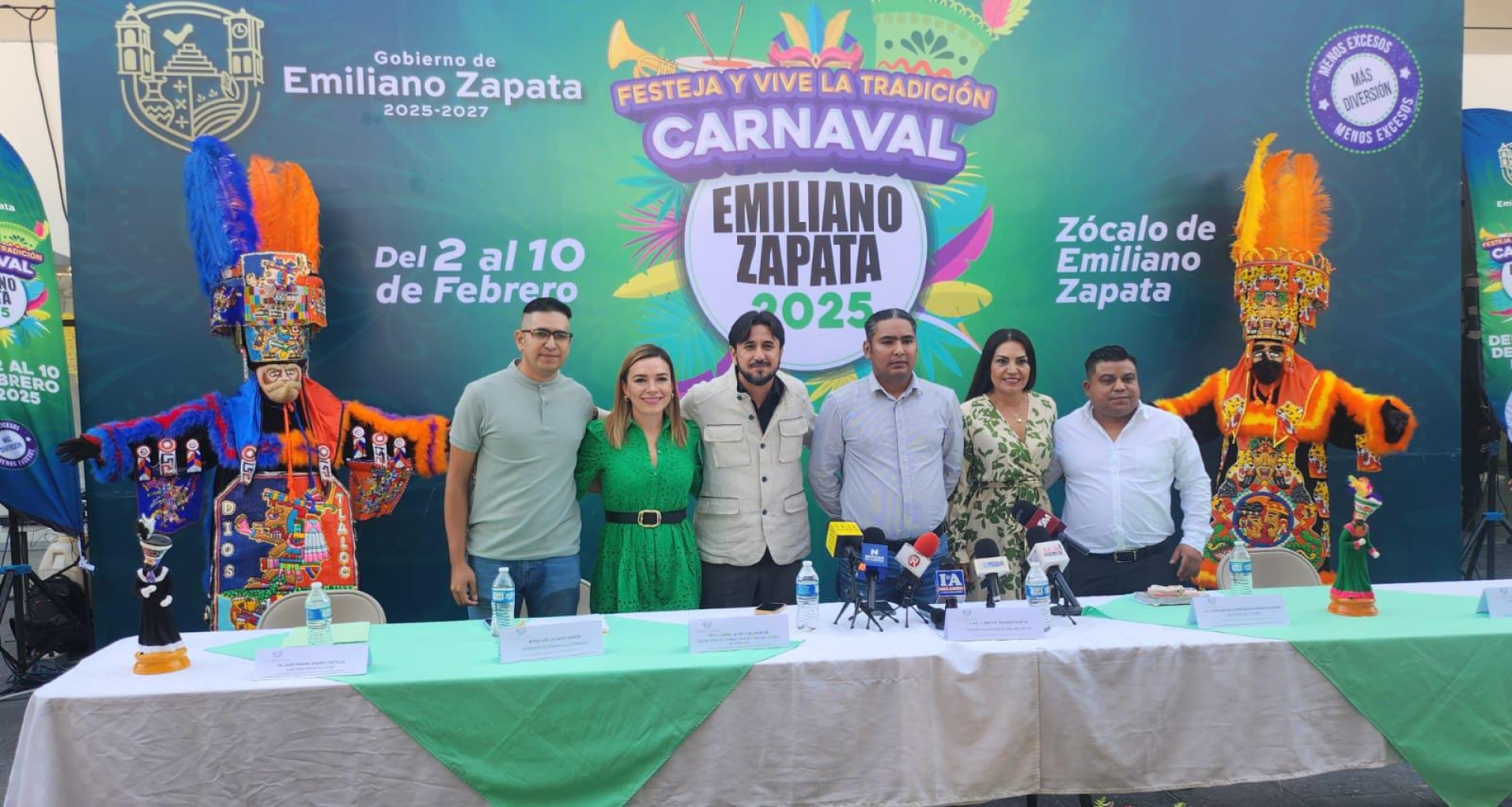 Invita alcalde de Emiliano Zapata al 'Carnaval 2025', del dos al 10 de febrero