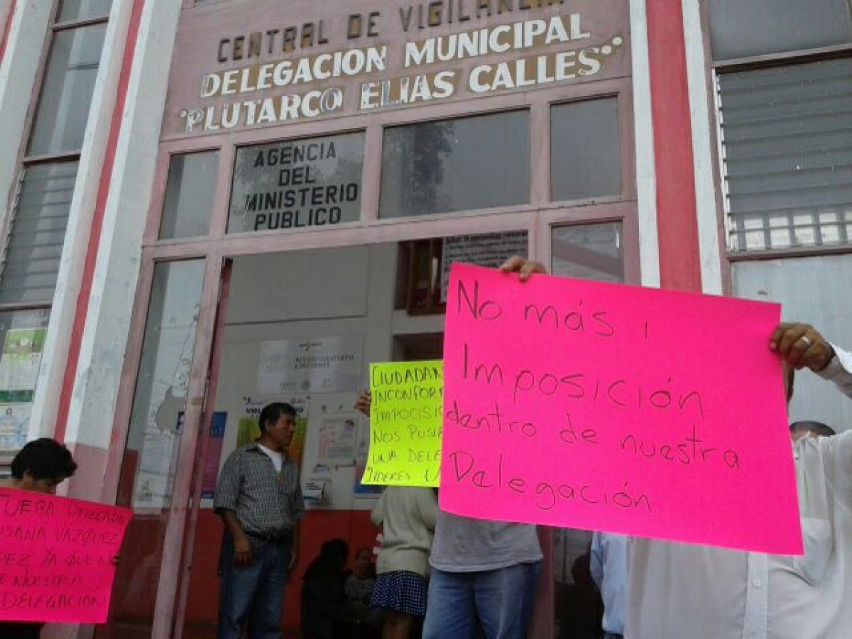 Continúan protestas por la designación de delegados municipales