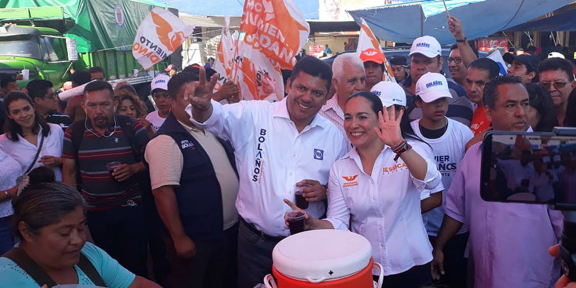 Realiza recorrido candidato del PAN y MC a la alcaldía de Cuernavaca en el mercado ALM