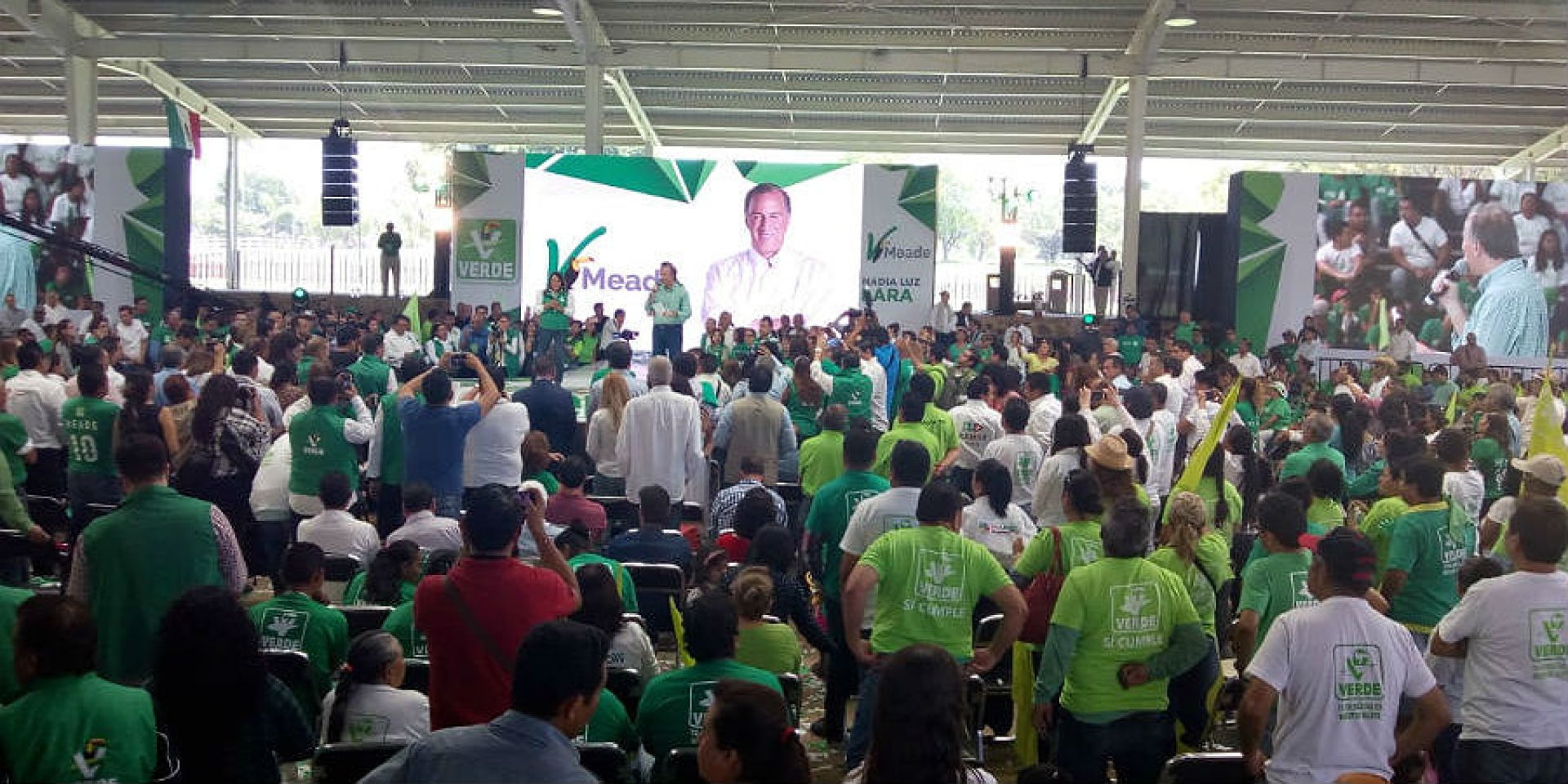 Expresan candidato presidencial y líder nacional del PVEM su respaldo a Nadia Luz Lara