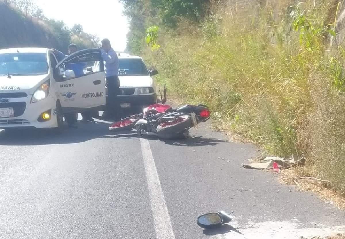 Se fracturó una pierna durante un choque
