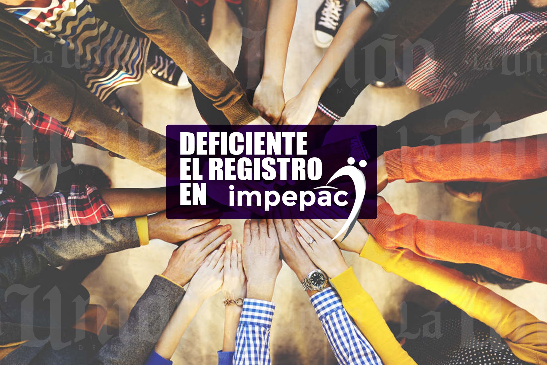 Deficiente, el registro en línea del Impepac