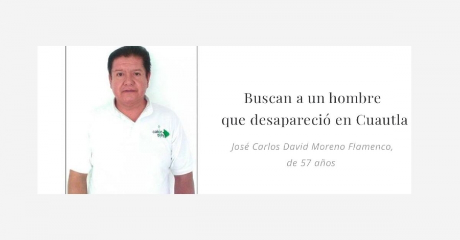 Buscan a un hombre que desapareció hace una semana
