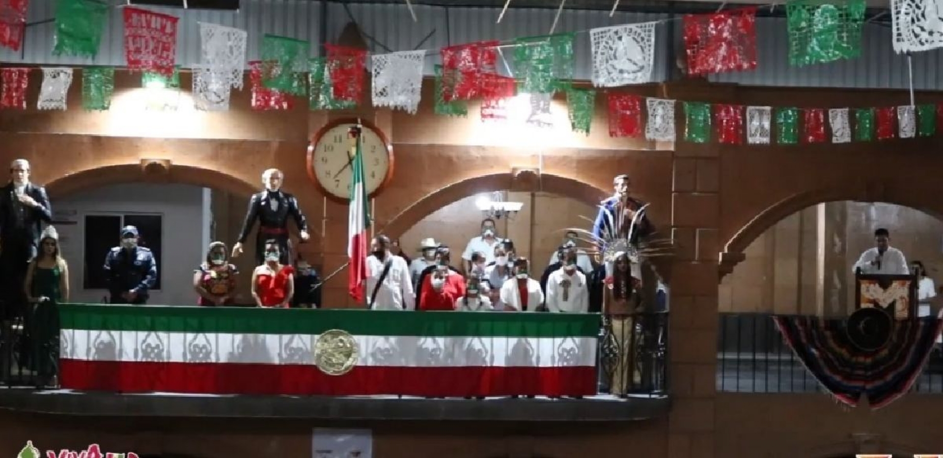 Municipios del poniente realizan ceremonias del “Grito” a puerta cerrada