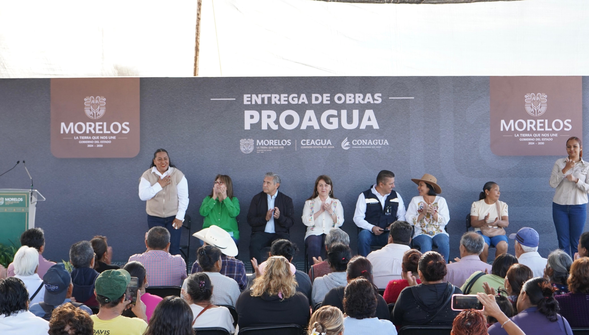 Participa diputada Jazmín Solano en entrega de obra de agua potable