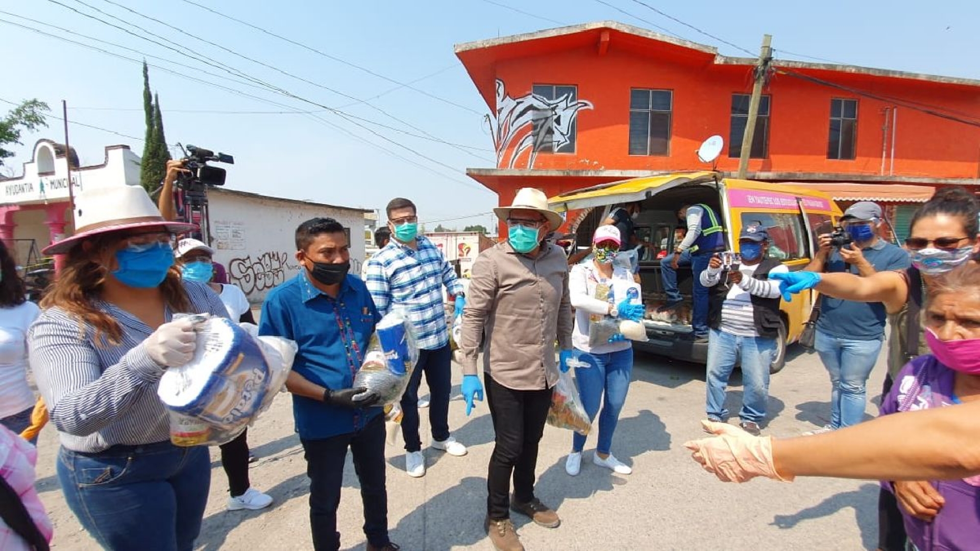 Reactivan jornadas de entrega de despensas en Yautepec