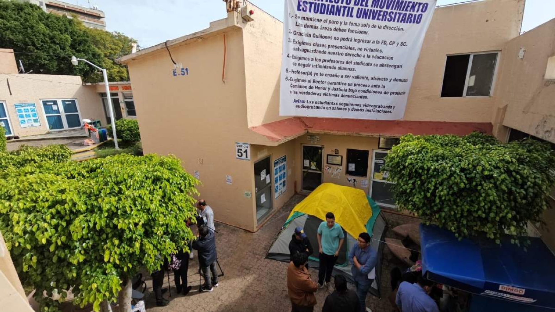 Reinstalan la protesta en la Facultad de Derecho