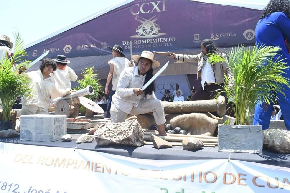 Celebran CCXI aniversario del Rompimiento del Sitio de Cuautla