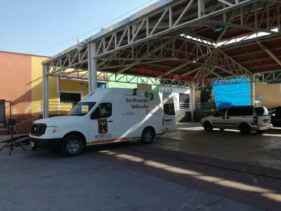 Llega el módulo móvil de verificación vehicular a Miacatlán