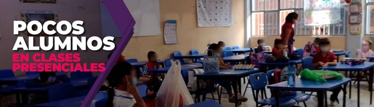 Se registra poca afluencia en clases presenciales en el poniente