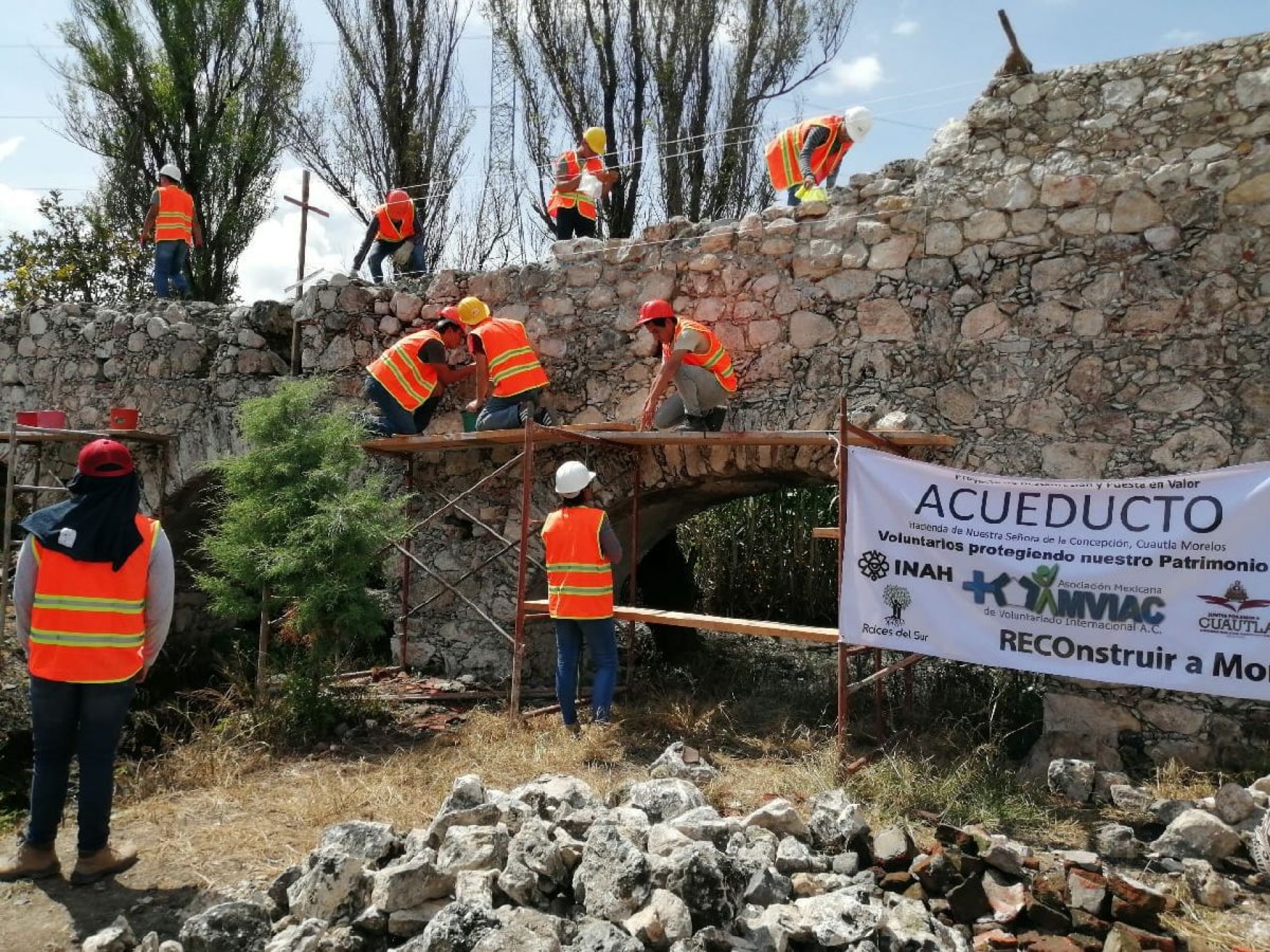 Realizan quinta jornada de rehabilitación en ex hacienda El Hospital