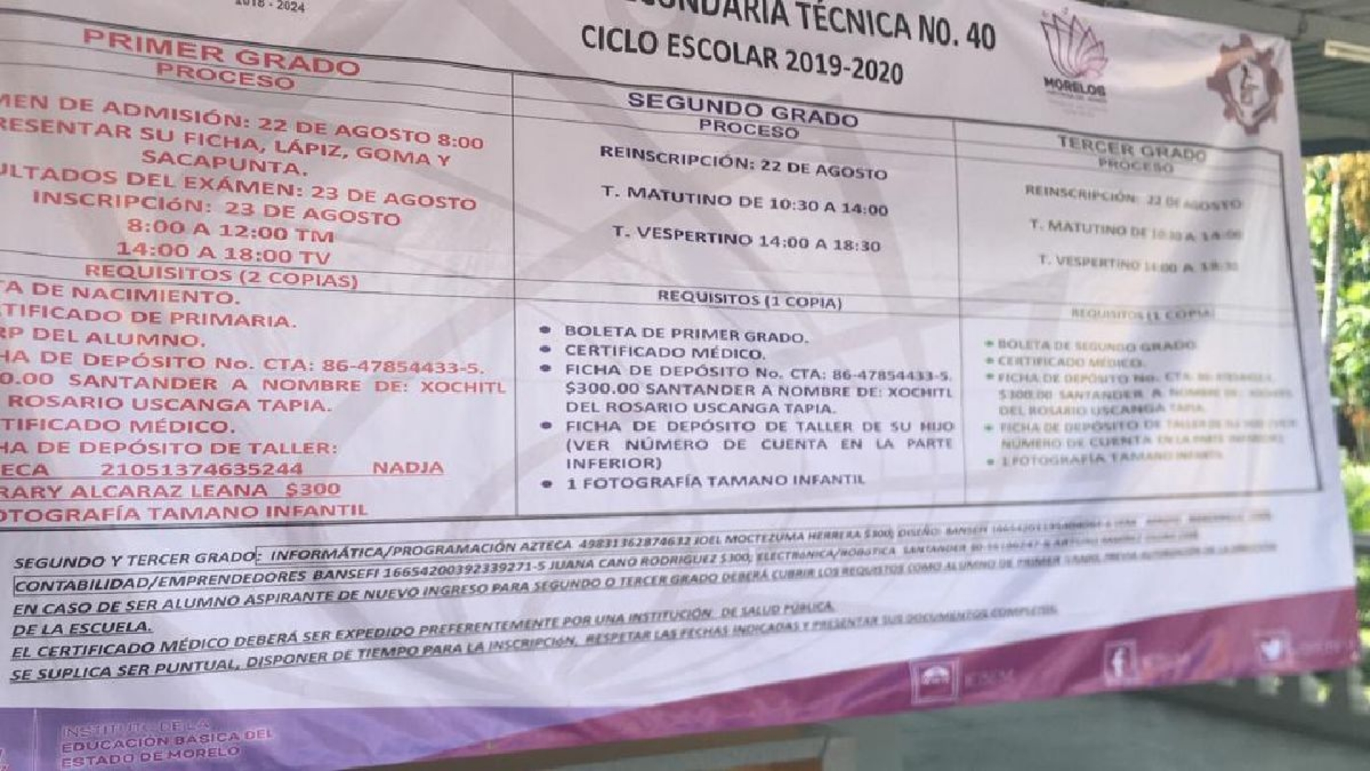 Escuelas sí cobran cuotas en Cuautla