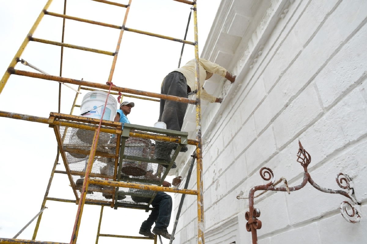 Trabajos de restauración del palacio municipal de Cuautla son supervisados por el INAH