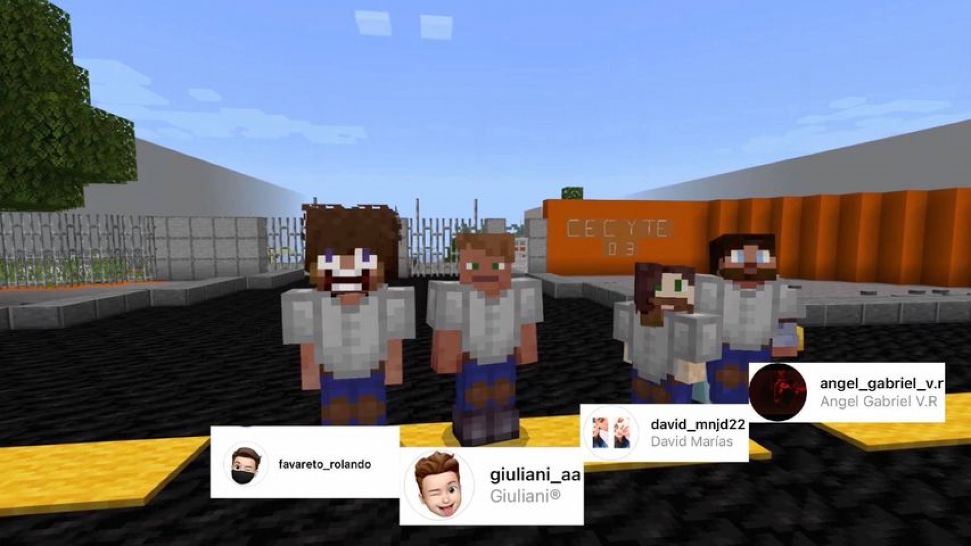 Estudiantes recrean su escuela en Minecraft