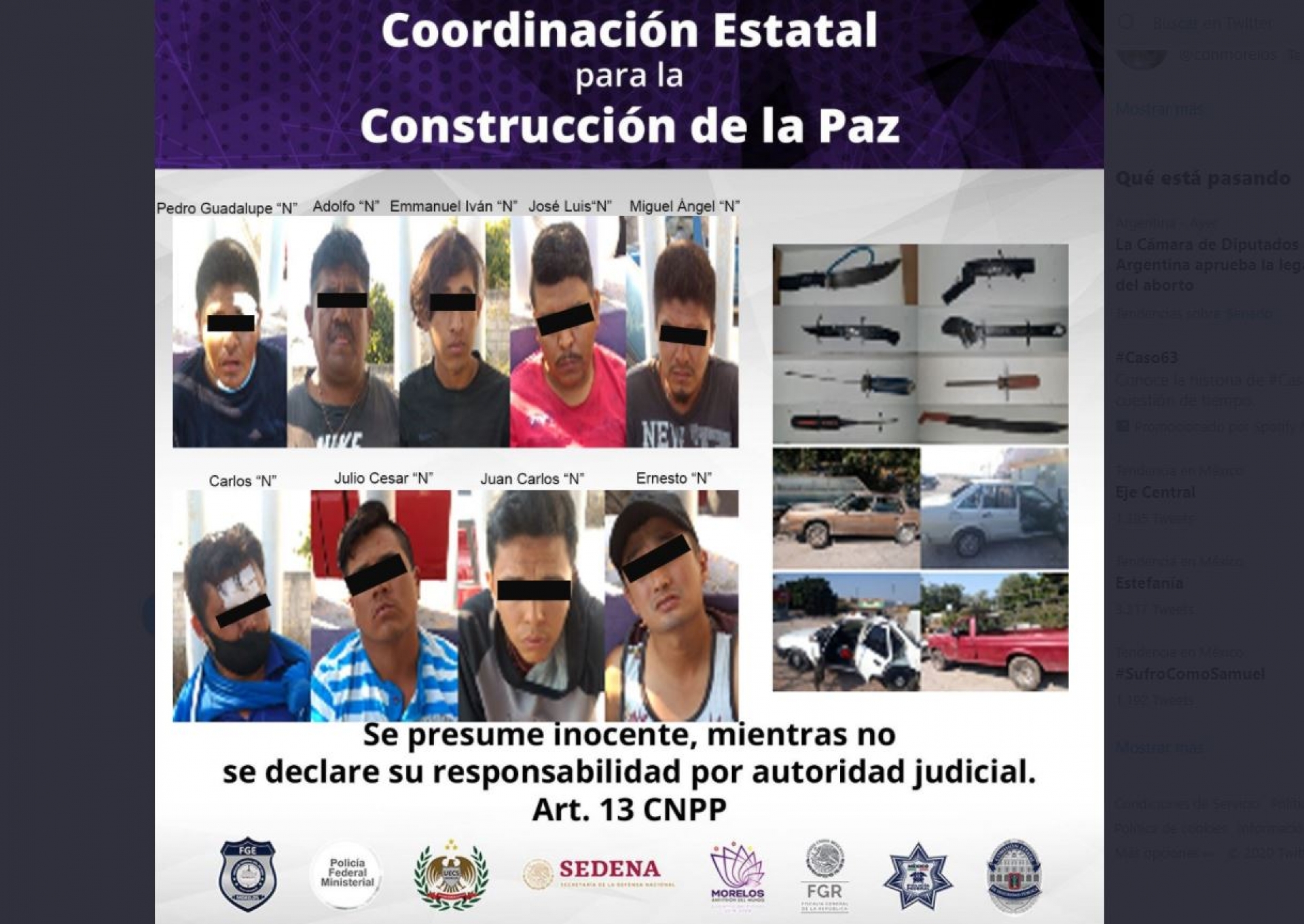16 personas fueron arrestadas por asalto masivo