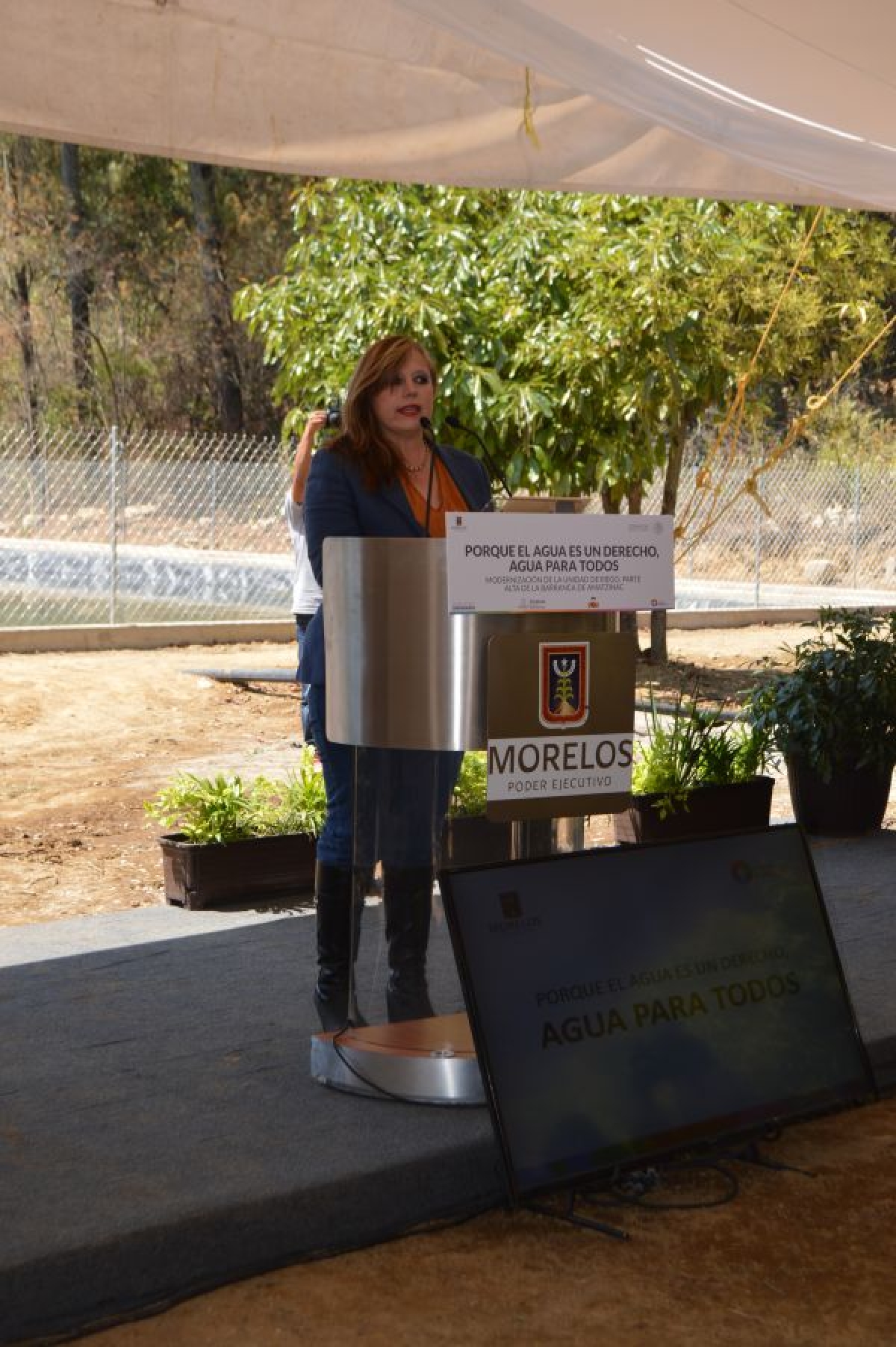 Inaugura Ana Bertha Haro Sánchez modernización de la zona de riego de la barranca de Amatzinac