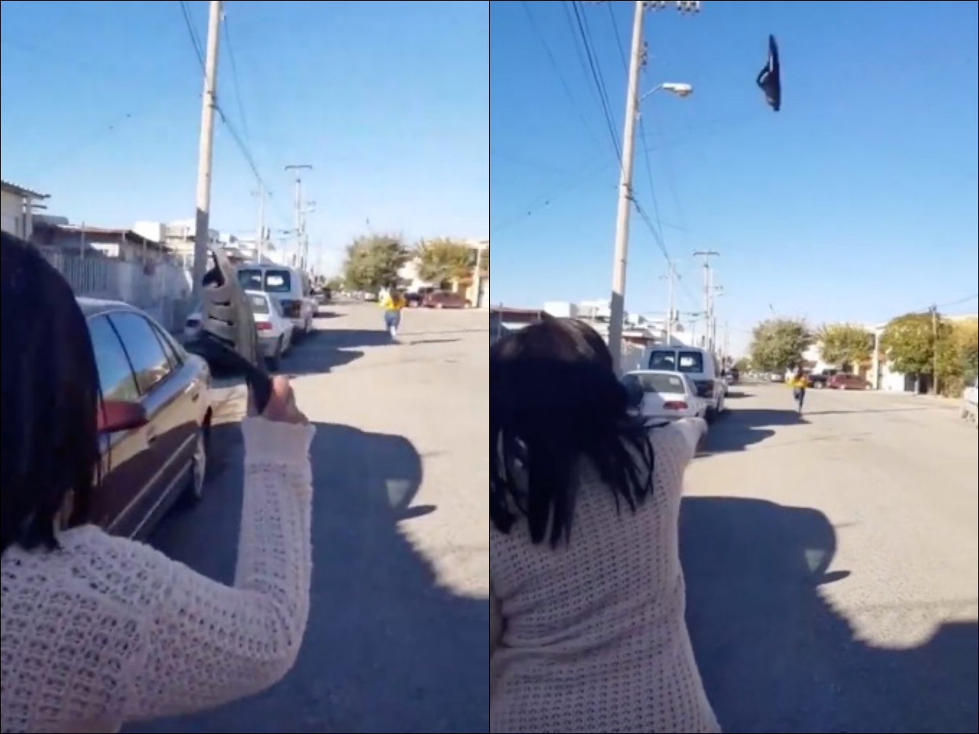 VIDEO: "Chanclazo" a larga distancia se hace viral