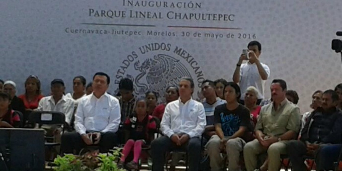 Inauguran el Parque Lineal Chapultepec; asiste el titular de la Segob