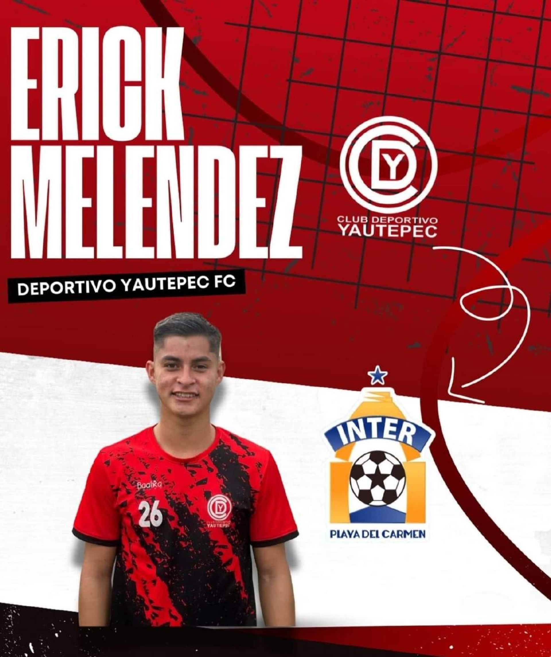 Erick Meléndez es nuevo jugador de Playa del Carmen de la Segunda División Serie A