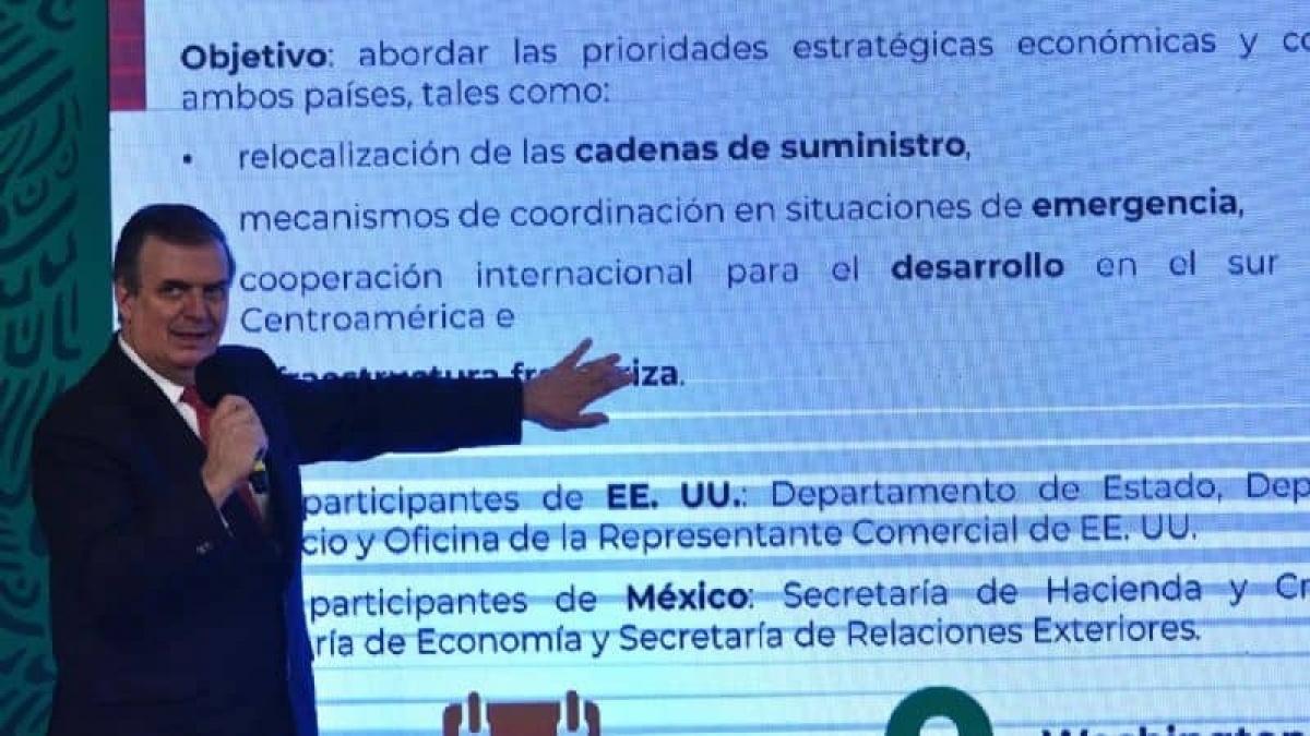 México tendrá diálogo económico de "alto nivel" con Estados Unidos
