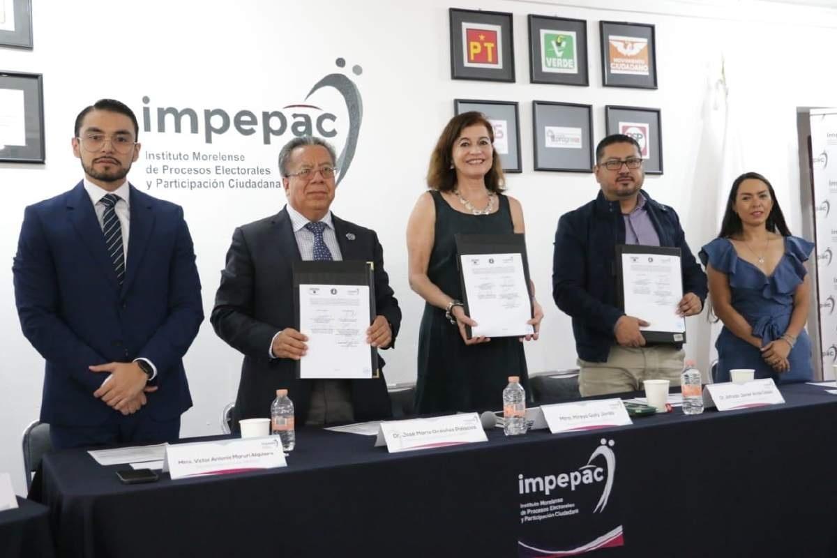 Firman convenio UAEM e Impepac