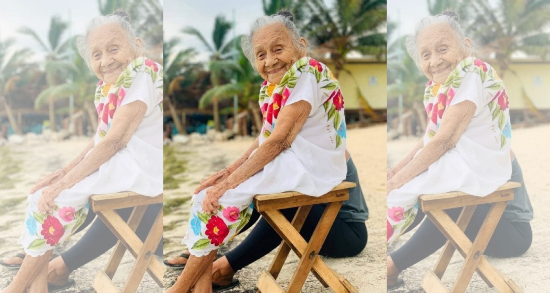 Mueran de Ternura: Abuelita de 97 años conoció el mar y su reacción se hizo viral