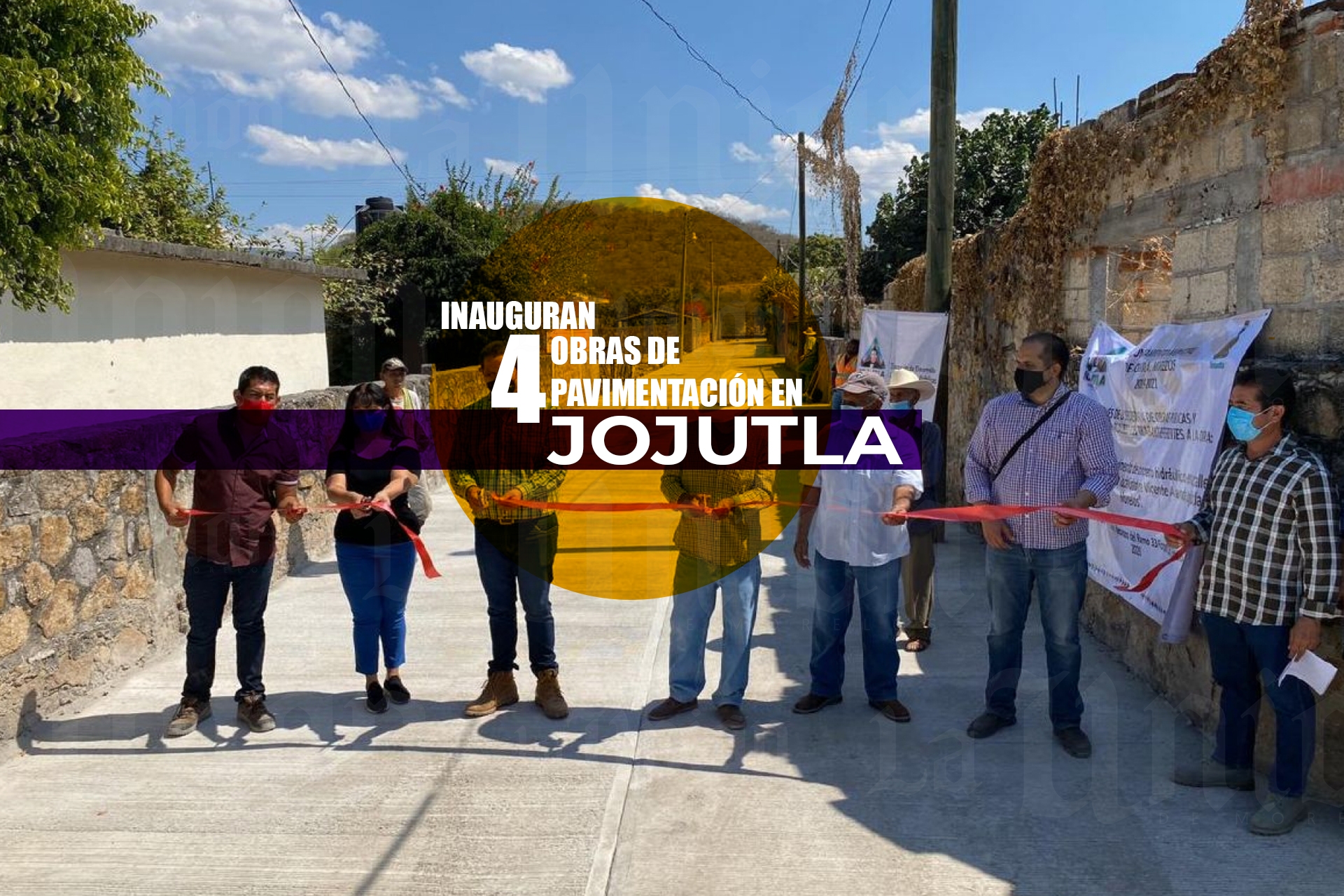 Inauguran cuatro obras de pavimentación en colonias de Jojutla