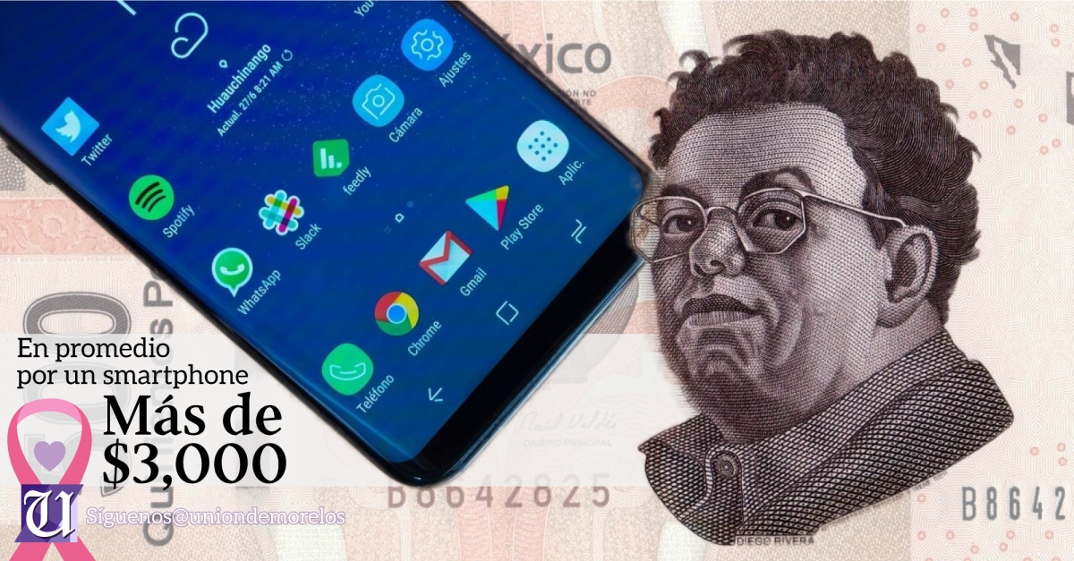 Los mexicanos ya gastan más de 3,000 pesos en promedio por un smartphone
