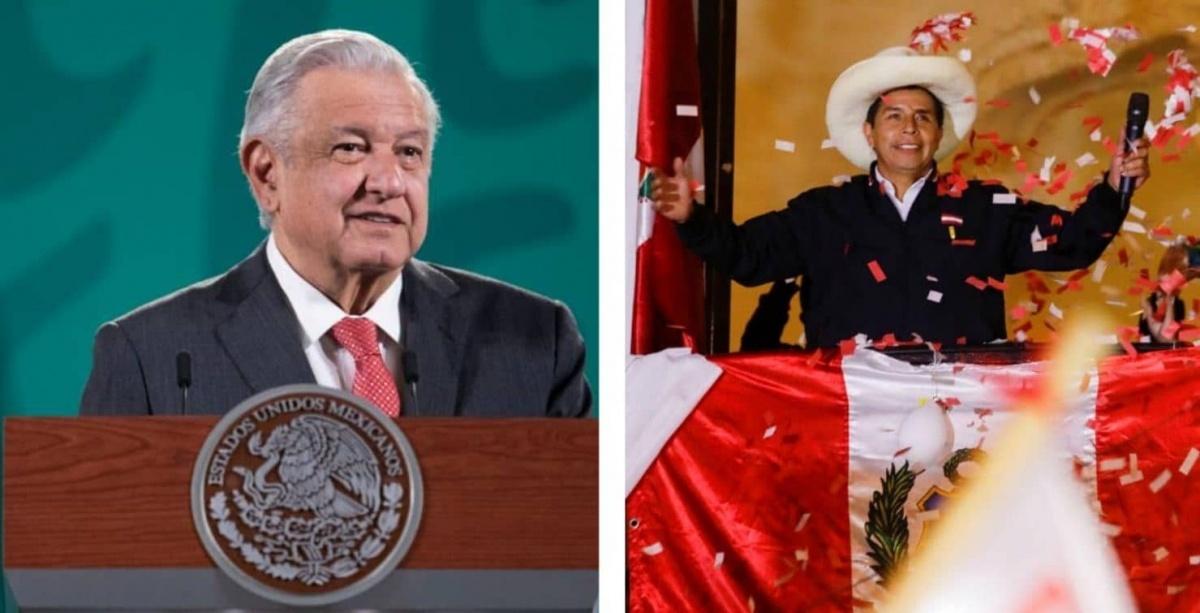 AMLO felicita al presidente electo de Perú, Pedro Castillo