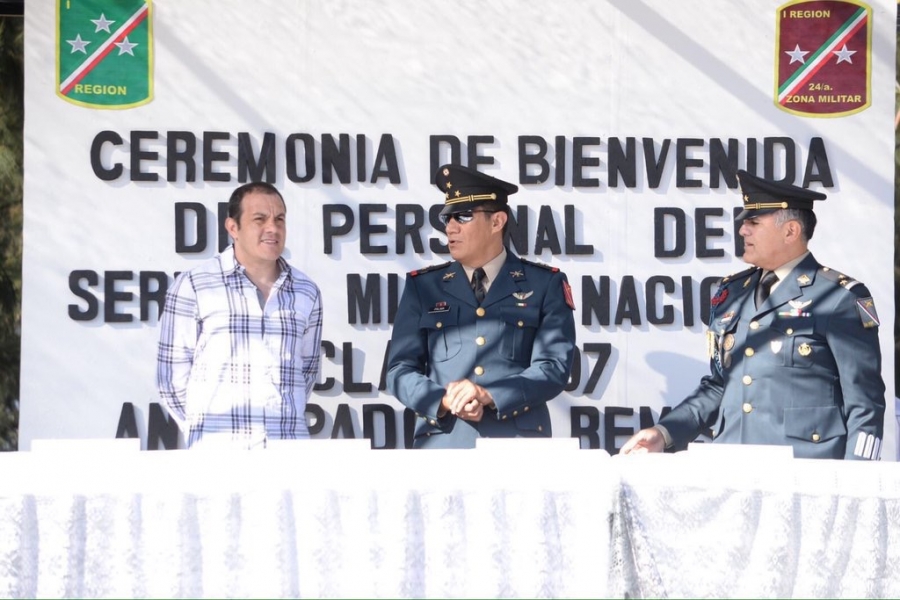 Asiste Cuauhtémoc Blanco a ceremonia de bienvenida de jóvenes del SMN