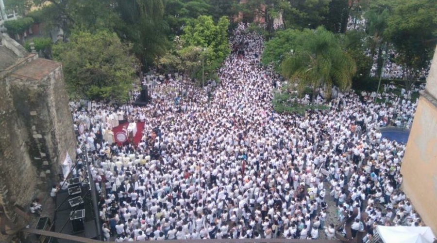 Más de 35 mil personas en la marcha por la paz