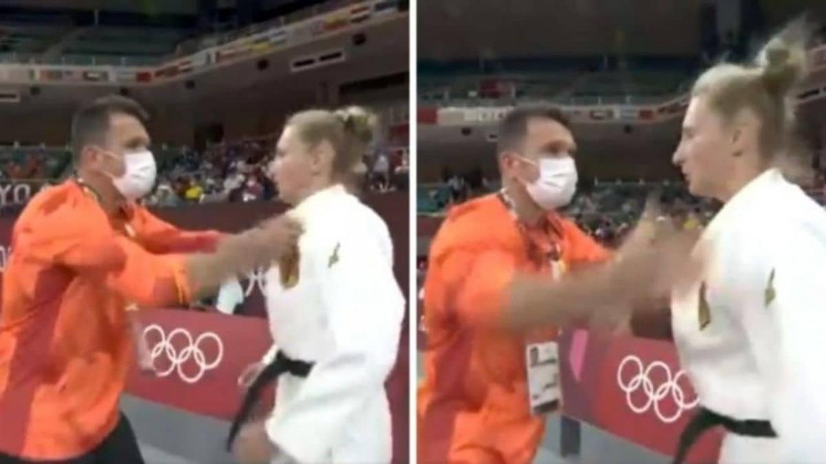 Entrenador da cachetadas a atleta de judo en Tokio 2020