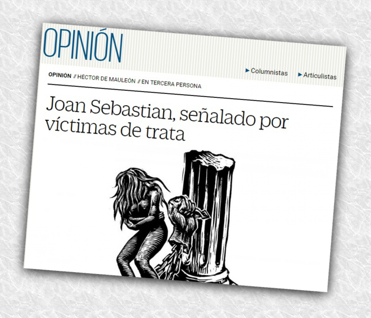 Familia de Joan Sebastian prepara demanda contra columnista de El Universal