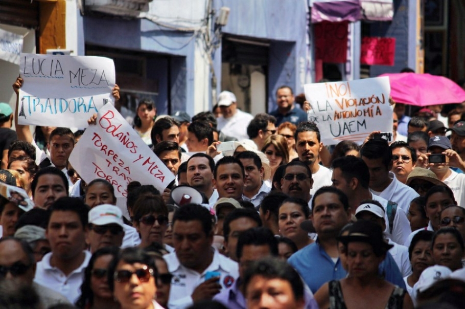 Diputado electo apoyó manifestación de la UAEM