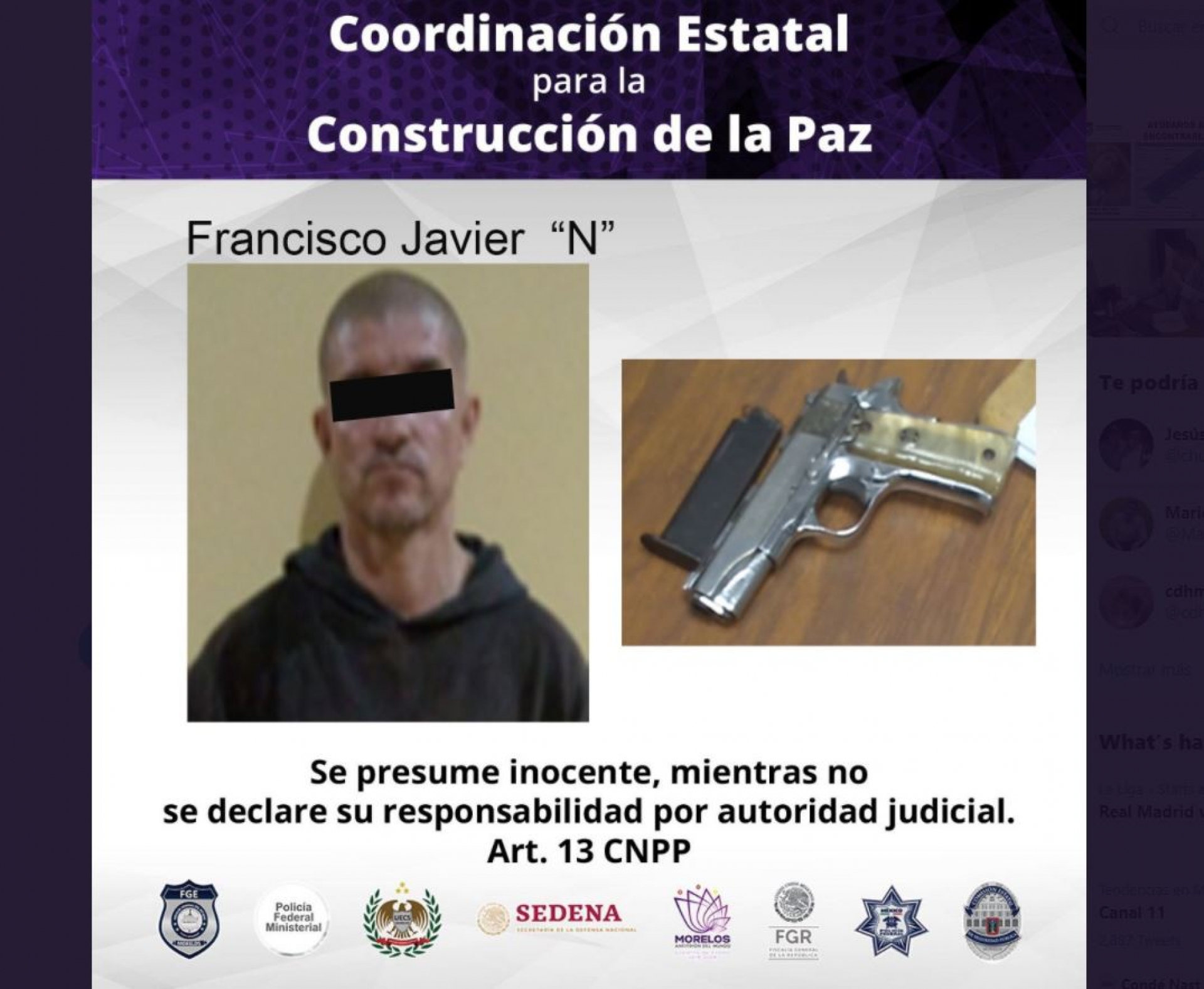 Atrapan a un individuo armado en Tlayacapan