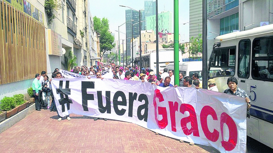 Las protestas contra Graco llegan a la Ciudad de México