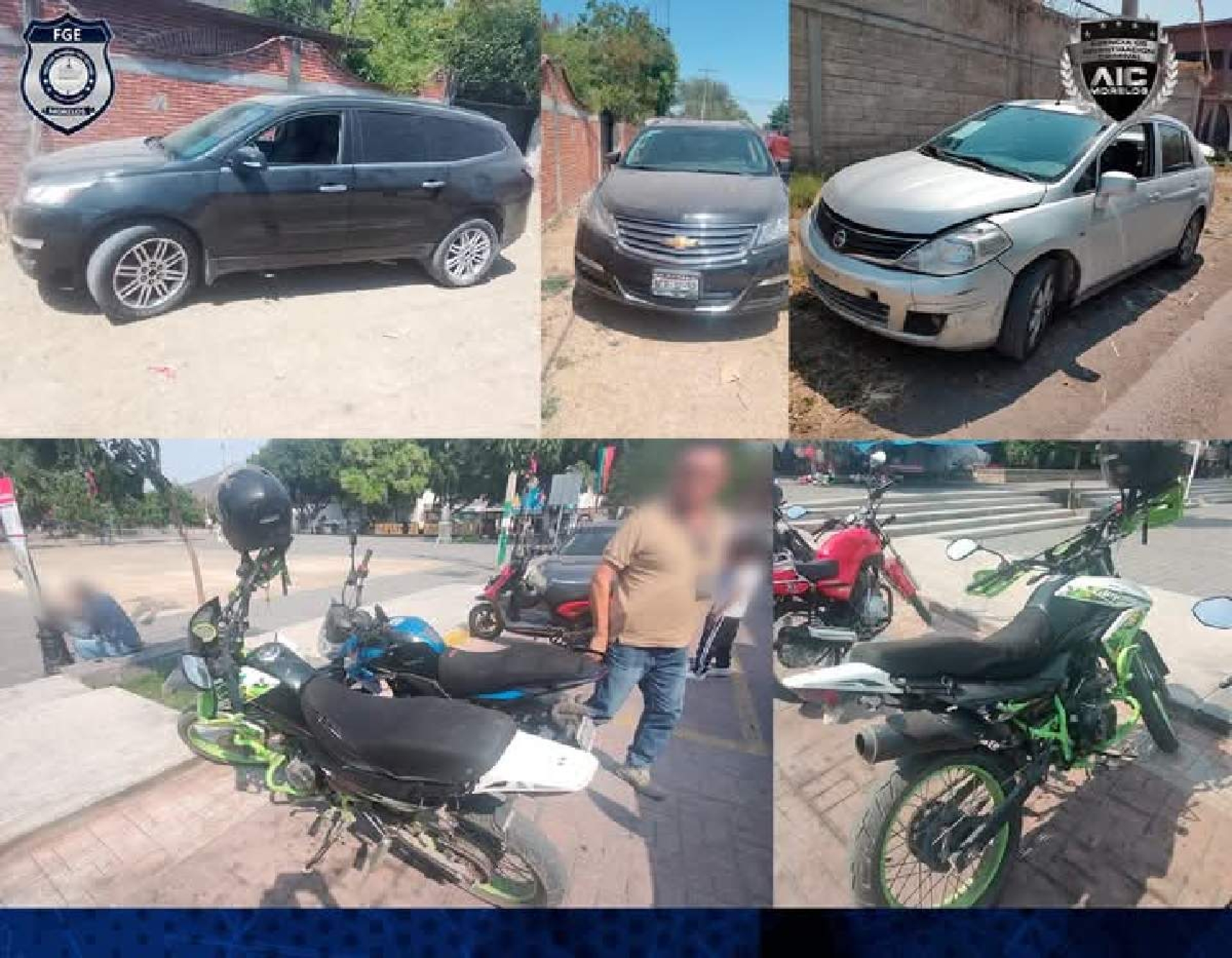 Abandonan tres vehículos en la zona sur