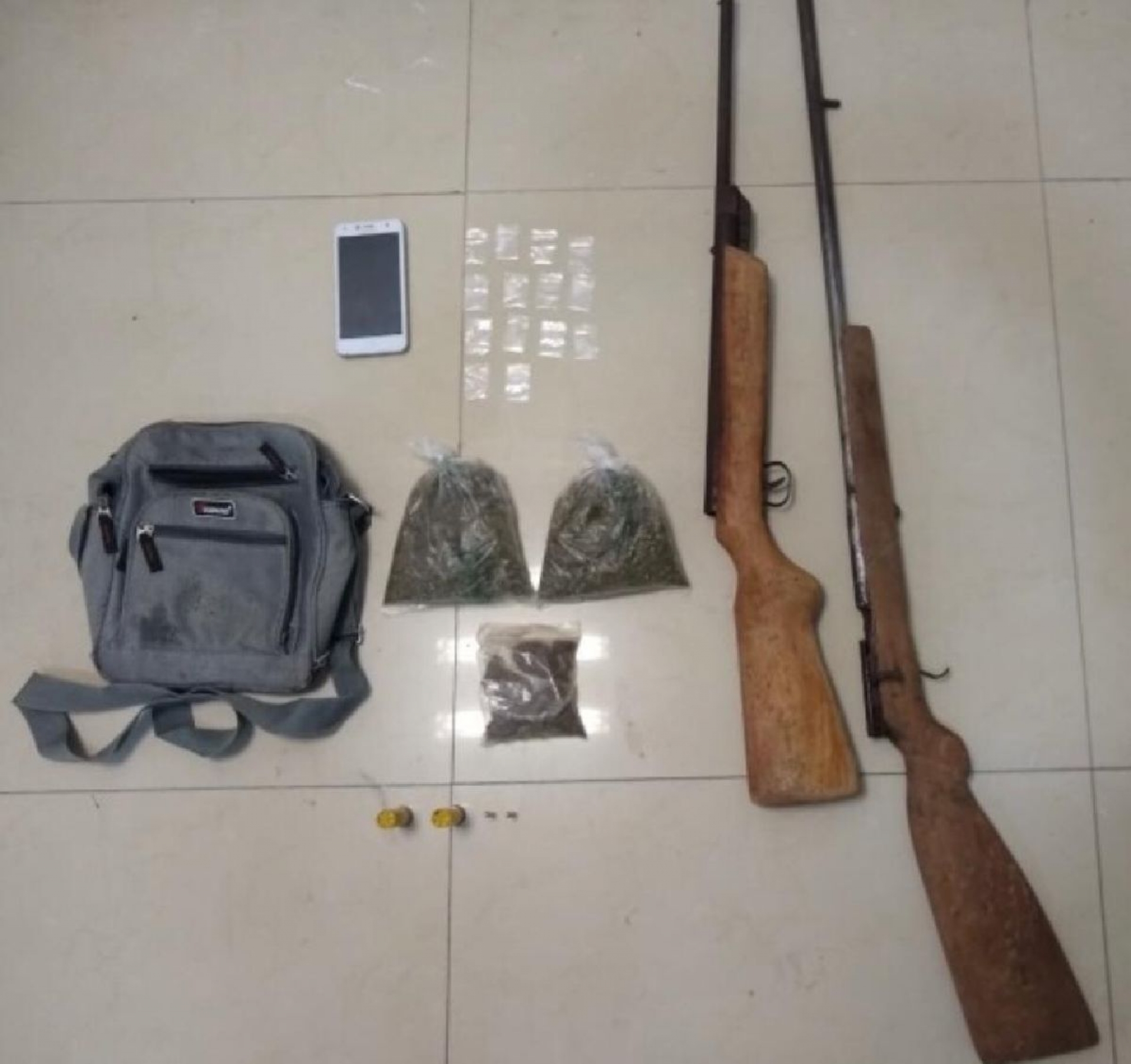 Transportaban armas y droga en una camioneta