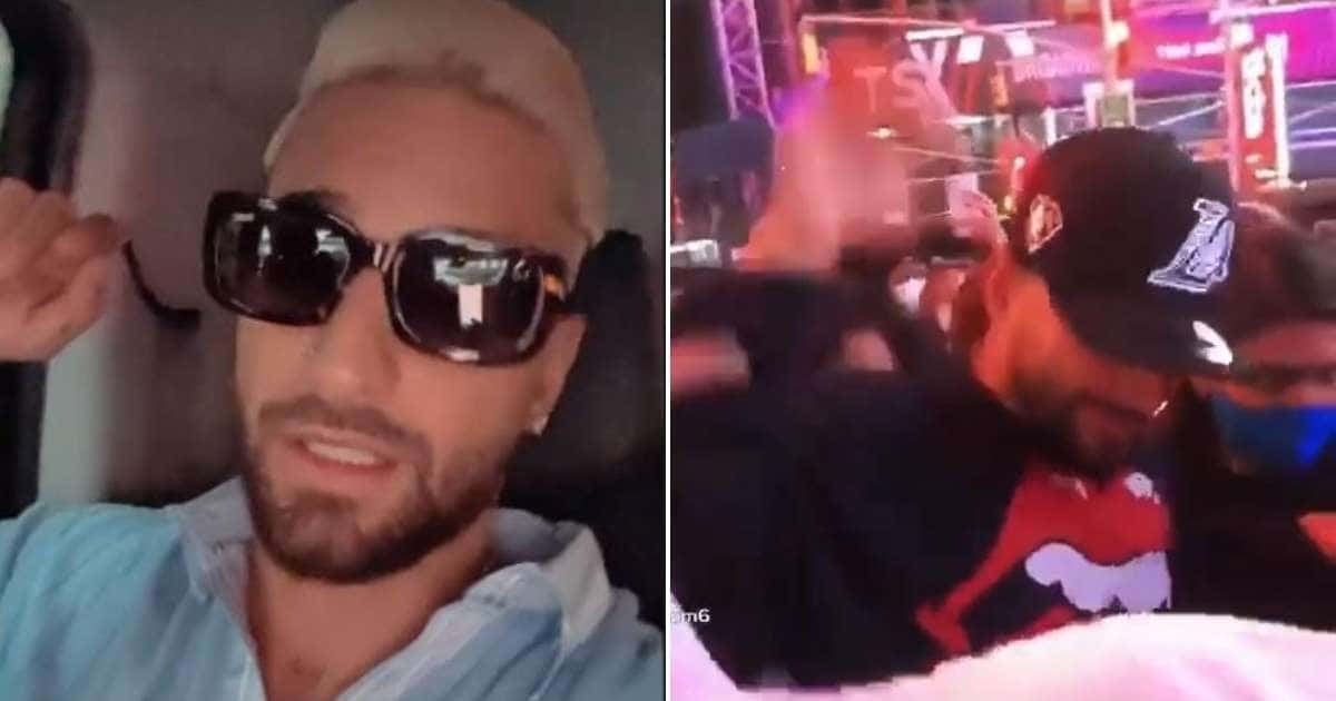Maluma golpea a un fan, por tomarlo del brazo