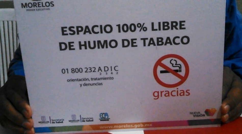 Intensificarán los trabajos para contar con más espacios libres de humo de tabaco