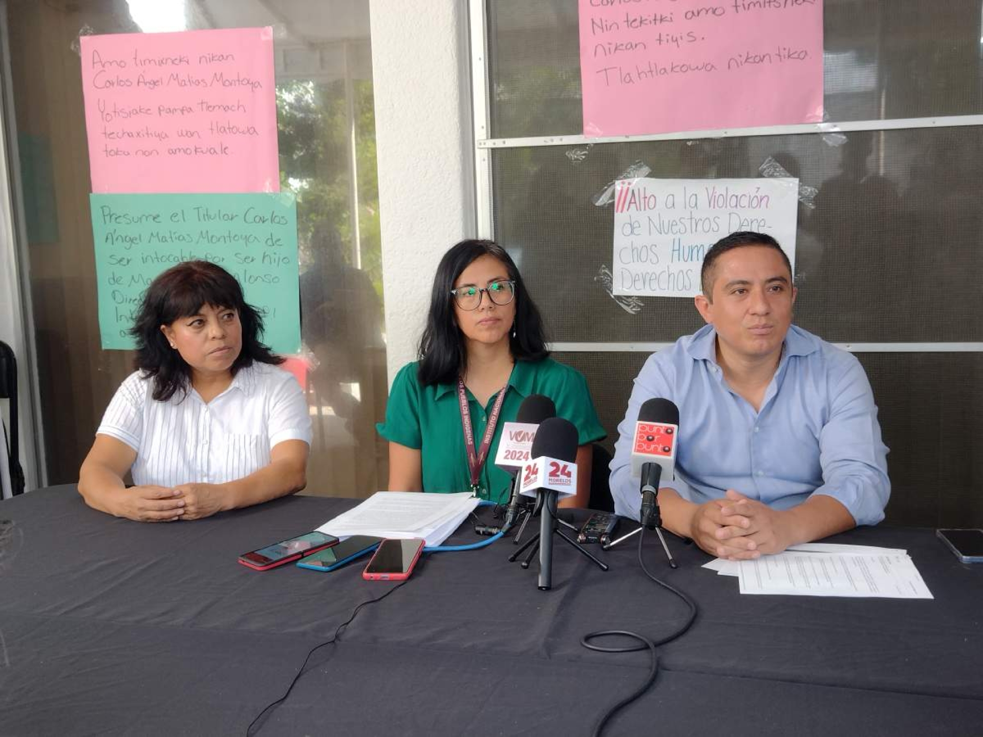Trabajadores del INPI Morelos protestan contra titular