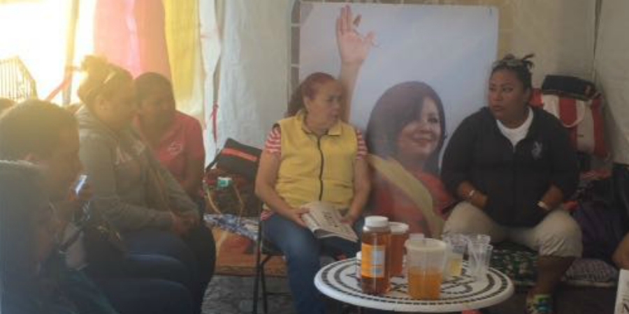 Mujeres de Temixco continúan en ayuno y esperan respuesta a sus peticiones