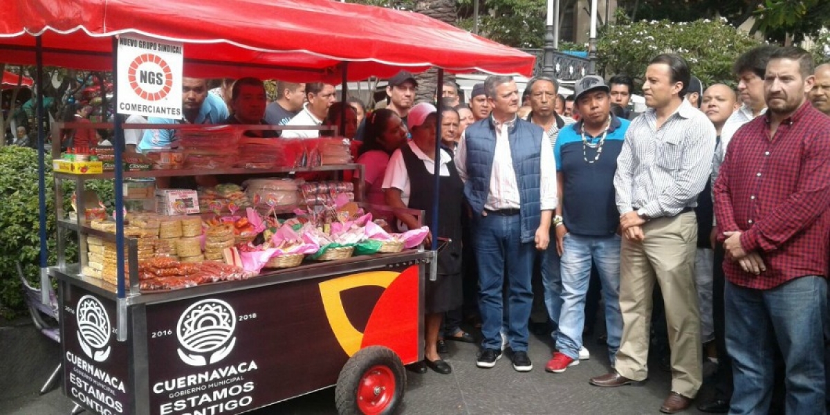 A partir de hoy se instalan 16 carritos para comerciantes en el Jardín Juárez