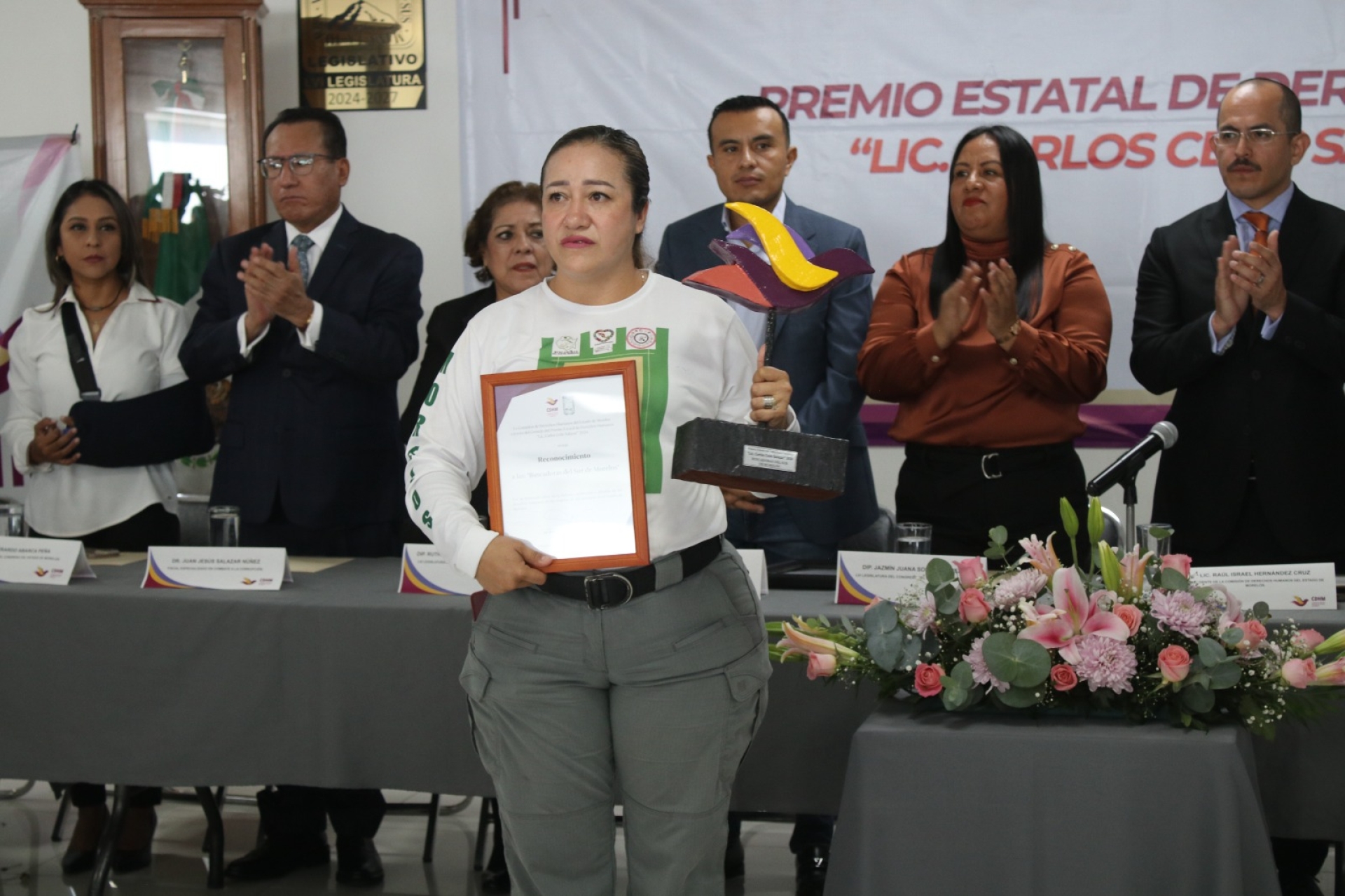 Entrega Congreso de Morelos premio 'Carlos Celis Salazar 2024' en el rubro de Derechos Humanos